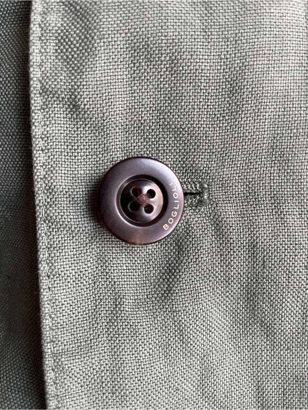 Boglioli men’s linen chore jacket EU size 48